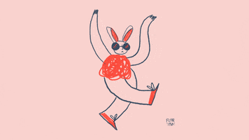 marinoflor dance dancing sunglasses bunny GIF