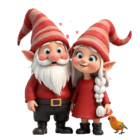 I Love You Gnomes Sticker