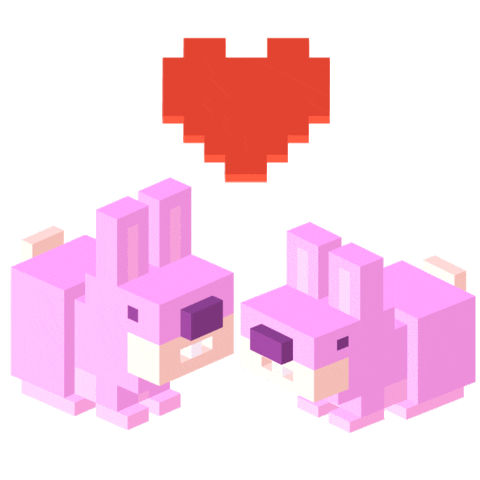 I Luv You Sticker by Crossy Road