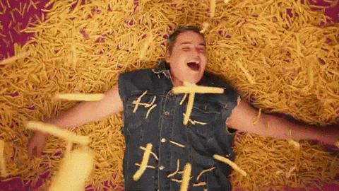 Ricki Lake Fries GIF par Netta