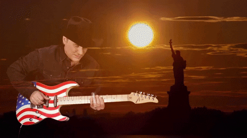 Statue Of Liberty Usa GIF by Clint Black - Find & Share on GIPHY