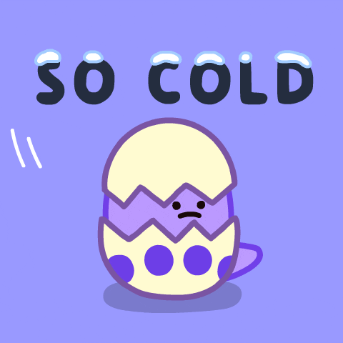Freezing Cold Winter GIF by DINOSALLY