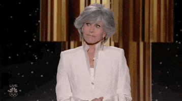 Jane Fonda Touching Chest GIF by Golden Globes