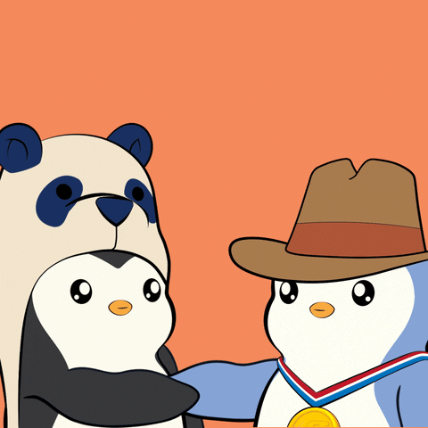 Happy Friends GIF by Pudgy Penguins