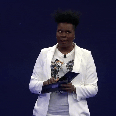 Unwrapping Leslie Jones GIF by Emmys - Find & Share on GIPHY