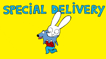 Special Delivery Reaction GIF by Simon Super Rabbit
