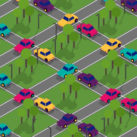 Traffic Jam Car GIF by sambmotion - Find & Share on GIPHY