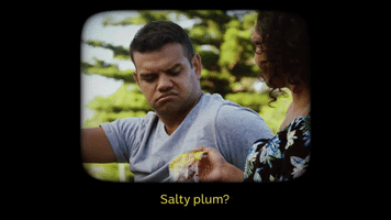 black comedy salty plum GIF by ABC Indigenous