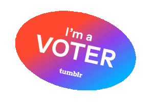 Vote Gradient Sticker by Tumblr