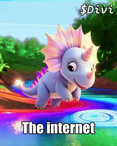 Rainbow Water GIF by Divineasaur