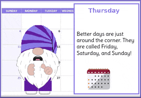 Days Of The Week Gnome GIF