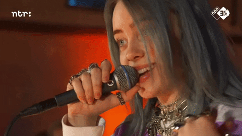 Resultado de imagen de NILLIE EILISH GIF CONCIERTO"