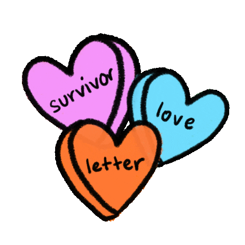 Survivor Love Letter Sticker by Ramisha Sattar