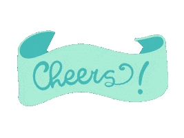 Cheers Typequeen Sticker by BluWave