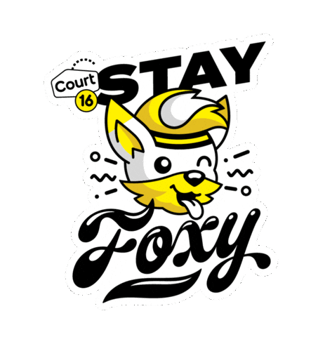 Fox Stayfoxy Sticker by Court 16 - Tennis & Pickleball