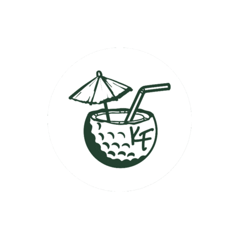 Pina Colada Cocktail Sticker by Kenny Flowers