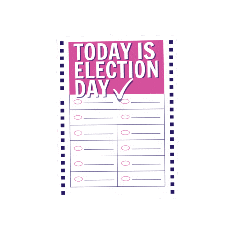 Pink Vote Sticker by Amanda Farías