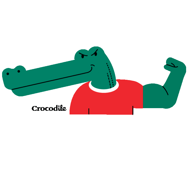 CrocodileInternational Sticker