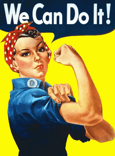 Image result for rosie the riveter gif