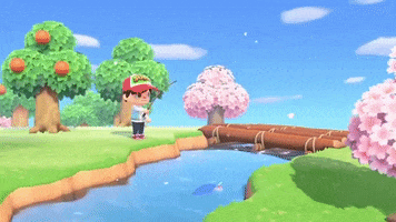 Reel It In Animal Crossing GIF by SYBO