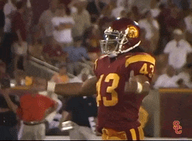 Excited Hands Up GIF by USC Trojans