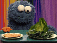 cookie monster gif vegetables