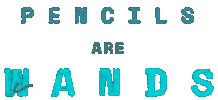 Pencilsarewands Sticker