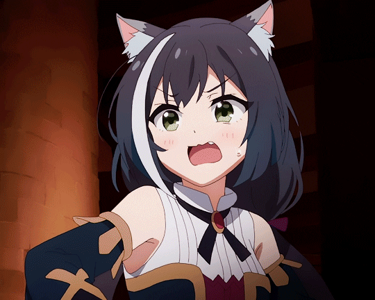 cat girl anime gif