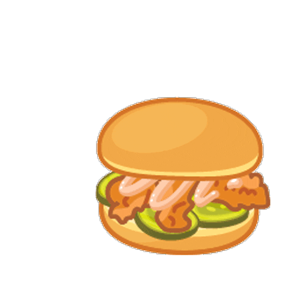 Chicken Sandwich Sticker by Huey Magoo's