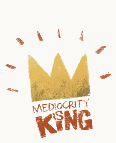alemercado king crown handlettering mediocrity GIF