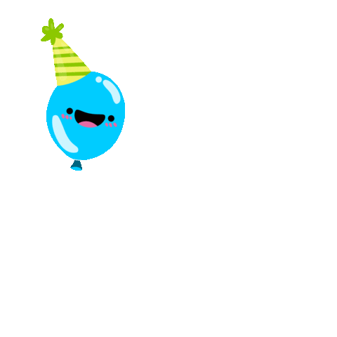 Balloon Hello Sticker By Joliandgif