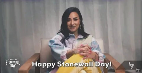 Demi Lovato Rainbow GIF