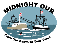 Midnight Our Seafood Sticker