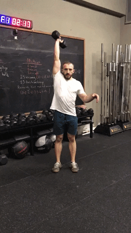 Db Overhead Front Lunge GIF by Crossfit Boran