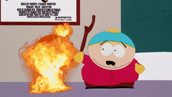 burning eric cartman GIF by South Park