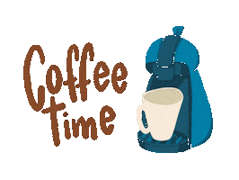 Coffee Time Sticker by Emilia Desert