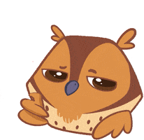Cartoon gif. A brown owl gives a thumbs up with a cool and confident expression. Its eyes are calm, and one eyebrow is up, and the other down, with an open mouthed smile. Text appears in the drawn out word, "Nice."