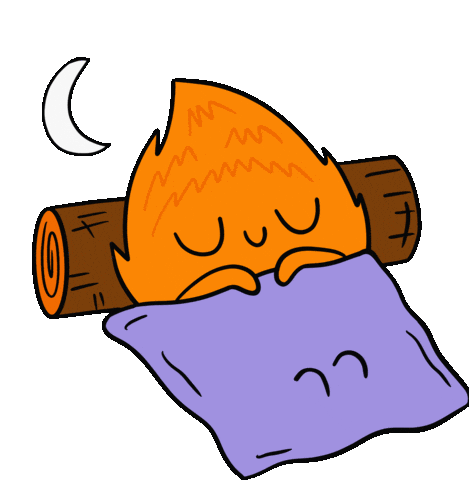 Tired Good Night Sticker