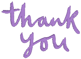 Thanks Thank You Sticker by Louisa Taylor Studio