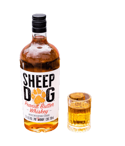Sheep Dog Peanut Butter Whiskey Sticker