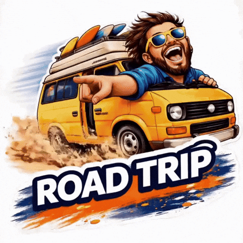Road Trip Travel GIF by VanTrip.it