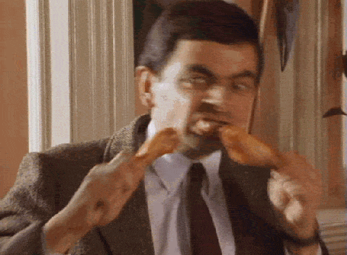 Mr Bean Eating GIF - Find & Share on GIPHY