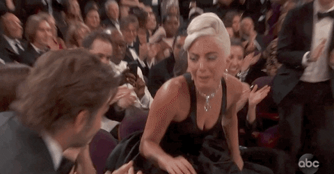 Image result for lady gaga and bradley cooper gif