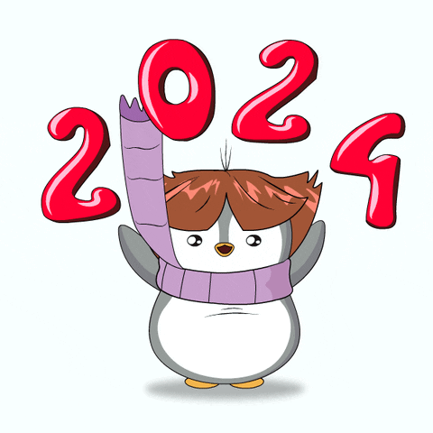 New Year Penguin GIF by Pudgy Penguins