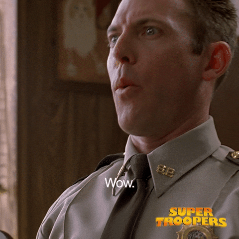 Super Troopers Wow GIF by Searchlight Pictures