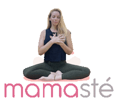 Yoga Mamaste Sticker by Mamasté by Vasia