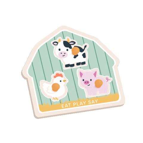Farm Animals Baby Sticker by Eat Play Say