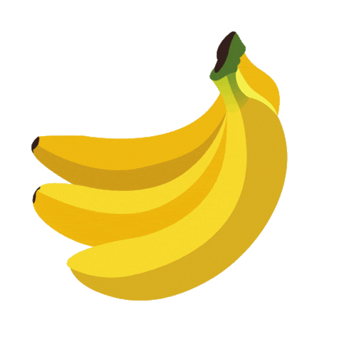Fruit Banana Sticker by Adimals Werbeagentur