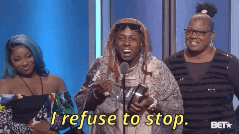 i refuse to stop GIF by BET Hip Hop Awards