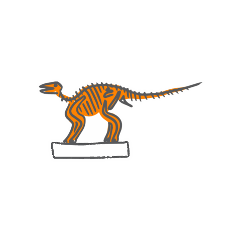 University Of Tennessee Dinosaur Sticker by UT Knoxville